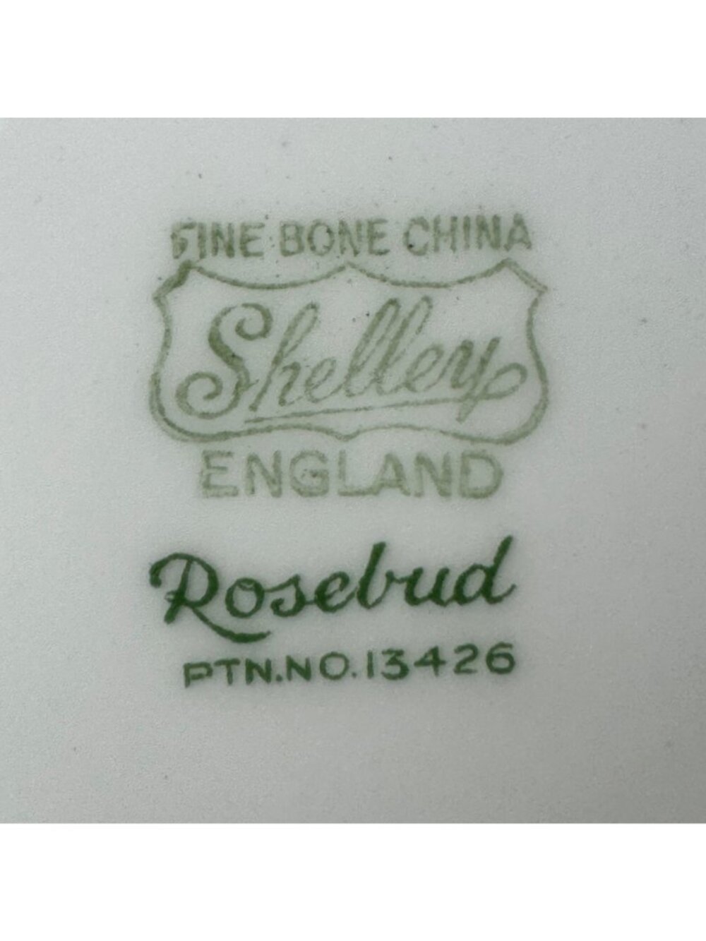 Shelley Bone China Pink Rosebud Pattern Luncheon Plate 13426 England Vtg Floral - Picture 12 of 12